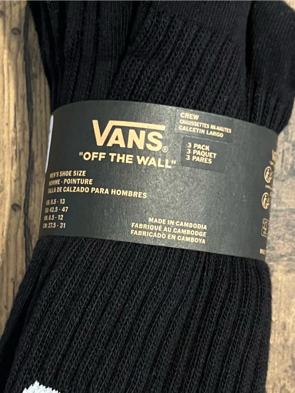 Vans crew socks 3x